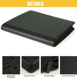 Premium 1024 Pocket Trading Card Binder | 16-Pocket Ringless Side-Loading Album - Image 2