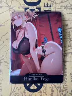 Himiko Toga My Hero Academia hentai Anime Doujin Waifu ACG Custom Card - Image 1