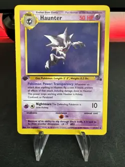 Pokemon TCG Haunter Fossil 21/62 Regular 1st Edition RARE! - Image 1