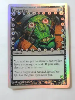 MTG - FOIL - Eye to Eye - Unhinged - NM - Image 1