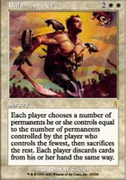MTG Balancing Act, Odyssey, Damaged, English - Image 1
