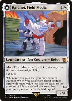 [MTG] Ratchet, Field Medic / Ratchet, Rescue Racer (002) (BOT) NM - Image 1
