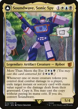 [MTG] Soundwave, Sonic Spy / Soundwave, Superior Captain (014) (BOT) NM - Image 1