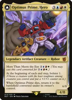 [MTG] Optimus Prime, Hero / Optimus Prime, Autobot Leader (013) (BOT) NM - Image 1
