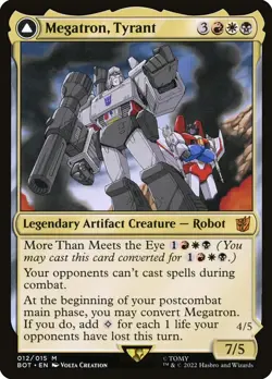 [MTG] Megatron, Tyrant / Megatron, Destructive Force (012) (BOT) NM - Image 1