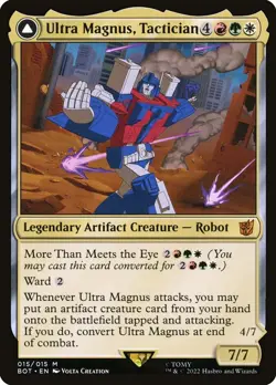 [MTG] Ultra Magnus, Tactician / Ultra Magnus, Armored Carrier (015) (BOT) NM - Image 1