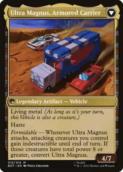 [MTG] Ultra Magnus, Tactician / Ultra Magnus, Armored Carrier (015) (BOT) NM - Image 2