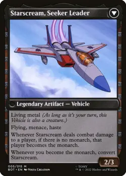 [MTG] Starscream, Power Hungry / Starscream, Seeker Leader (005) (BOT) NM - Image 2