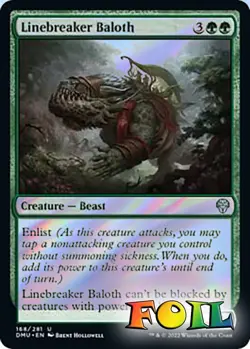 Linebreaker Baloth 0168 MTG Dominaria United Uncommon NP Foil - Image 1
