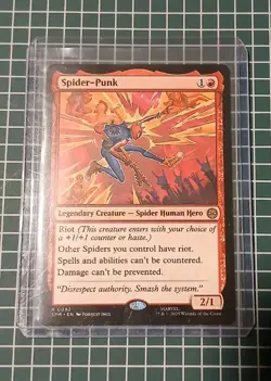 MTG Universes Beyond: Spider-man Spider-Punk 0092 NM Rare - Image 1