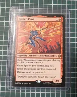 MTG Universes Beyond: Spider-man Spider-Punk 0092 NM Rare - Image 2