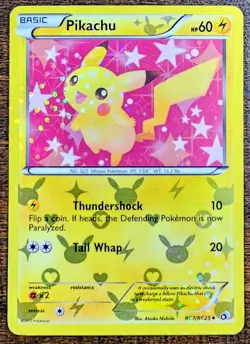 Pikachu RC7/RC25 Legendary Treasures: Radiant Collection Holo - Image 1