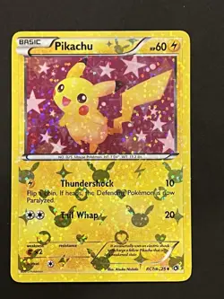 Pikachu Pokemon TCG RC7/RC25 Radiant Collection Holo 2013 Legendary Treasures - Image 1