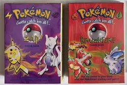 Wizards of the Coast Pokemon Theme Deck Zap Brushfire Heat Sealed Shadowless - Image 1