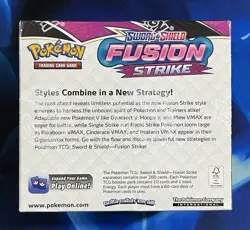 Pokemon 2021 Sword & Shield Fusion Strike Booster Box TCG Sealed Nm Mint - Image 3