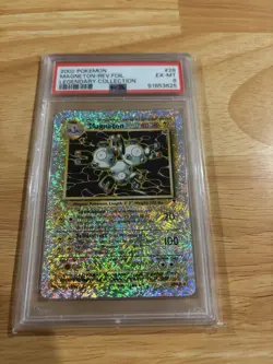 Magneton Reverse Holo 28/110 Pokemon 2002 Legendary Collection PSA - Image 1