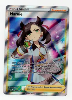Pokemon TCG Marnie SWSH121 Black Star Promo English Full Art NM - Image 1