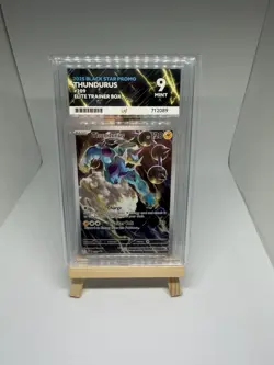 Pokemon Thundurus SVP 209 Black Star Promo Black Bolt - ACE 9 Slab - Image 1