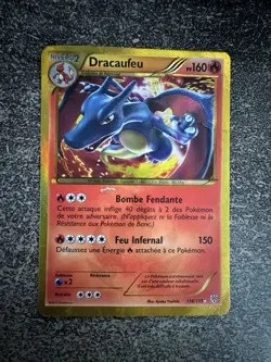 DRACAUFEU SECRETE - POKEMON 136/135 NOIR ET BLANC TEMPETE PLASMA FR - Image 1