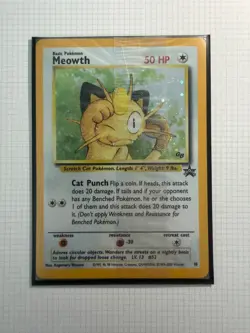 2000 Pokemon Meowth 10 Holo Black Star Promo Gameboy Factory Sealed - Image 3