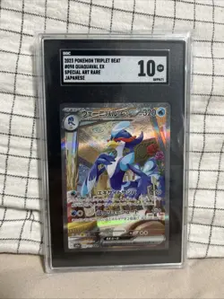 Quaquaval Ex Japanese 2023 Pokemon #098 SGC 10 - Image 1