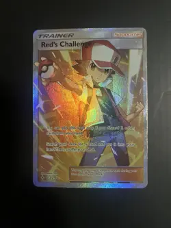 Red's Challenge Full Art Trainer 213/214 Sm-Unbroken Bonds Pokemon TCG - Image 1