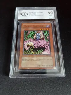 Masked Sorcerer - Yugioh Metal Raiders Unlimited MRD-019 - Beckett BCCG MINT 10 - Image 1