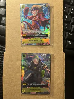 One Piece TCG Luffy Zoro OP07-109/113 Illustration Box Vol. 3 Promo *SEALED* - Image 1