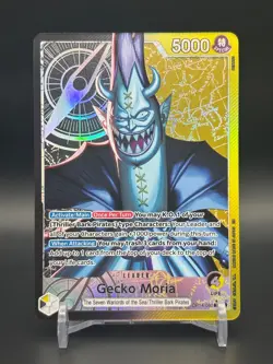 Gecko Moria Alt Art Leader OP14-080 The Azure Sea's Seven One Piece TCG English - Image 1