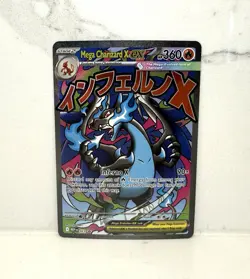 Mega Charizard X ex 023 Pokemon Phantasmal Flames Promo Card Sealed from UPC - Image 1