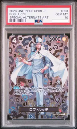 Special Alternate Art Rob Lucci One Piece 2024 OP09 Japanese SP OP05-093 PSA 10 - Image 1