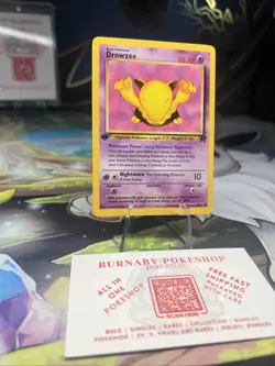 Drowzee 54/82 Team Rocket 1st Edition Common WOTC Vintage Pokemon TCG Card - Image 3