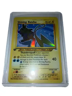 2000 Shining Raichu 111 1st Edition Neo Destiny Pokemon Holo Card Mint Rare - Image 1