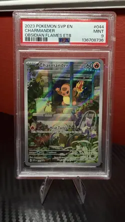Charmander 044: Scarlet & Violet Promo Cards Obsidian Flames ETB PSA 9 - Image 1