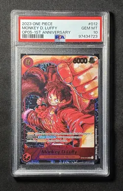 One Piece TCG - Monkey.D.Luffy ST01-012 - 1st Anniversary Set English - PSA 10 - Image 2