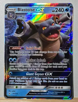 Blastoise GX 35/214 - Pokemon TCG - Sun & Moon - unbroken Bonds - Image 1