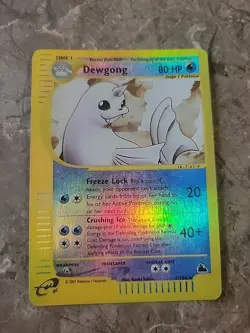 2003 Dewgong 7/144 Skyridge Reverse Holo Rare - Vintage Pokemon TCG LP - Image 1