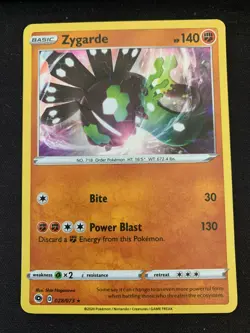 Pokemon Zygarde 028/073 Holo Rare Champion's Path Near Mint - Image 1