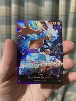 Monkey.D.Luffy OP09-061 L Purple Black One Piece card game Japanese NM! Rare! - Image 1