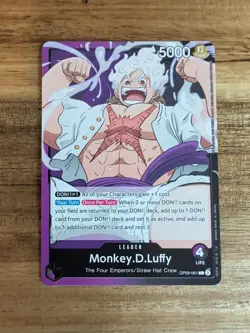 Monkey.D.Luffy OP09-061 English L Emperors in the New World One Piece Card Game - Image 1