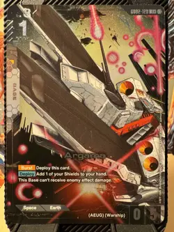 Gundam Card Game TCG - Argama GD02-129 R+ Base Alt Art Rare NM - Image 1