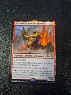 MTG - Purphoros, Bronze-Blooded - Theros Beyond Death - LP - Image 1