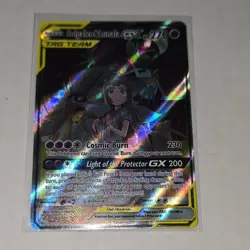 Pokemon Solgaleo & Lunala GX Tag Team Holo SM Cosmic Eclipse 216/236 Card - Image 2