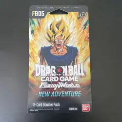 Dragon Ball Super Fusion World New Adventure 12 Card Booster Pack FB05, Sealed - Image 1