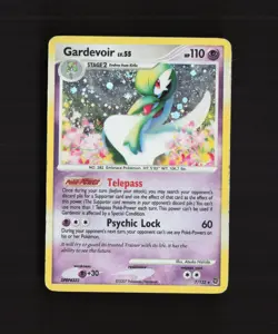 Gardevoir 7/132 Secret Wonders Holo Rare PARTIAL SWIRL Pokemon Card DMG - Image 1