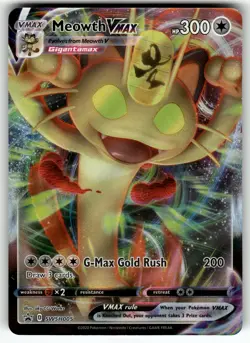 Meowth VMAX - SWSH005 SWSH: Sword & Shield Promo Cards NM Pokemon Card TCG - Image 1