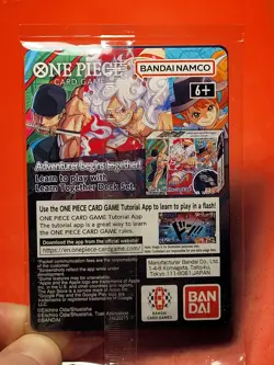One Piece P-055 Monkey D Luffy College Basketball US Voyage Card SEALED Gonzaga - Image 2