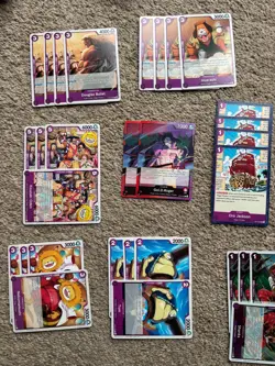 One Piece 13 - Op13 Gold.D.Roger Deck Bulk Cards 50+ cards - No DON!! cards - Image 2
