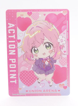 Union Arena 100 Girlfriends Hakari UA26BT/RLY-1-AP07 Action Point Anime Card - Image 1