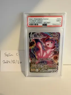 2021 Pokemon SWSH FA/Mew Vmax Fusion Strike-Secret PSA 9 269/264 - Image 1
